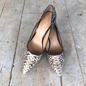 Nine West snake print heels